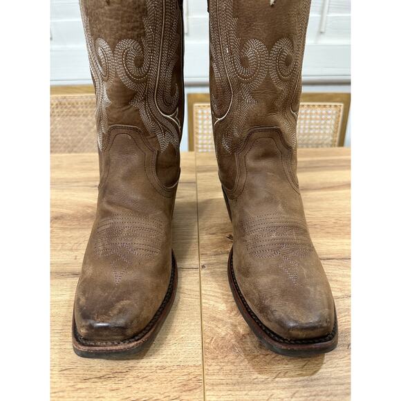 Idyllwind Lawless Western Performance Boots Brown Leather Size 6.5 Lightly Worn - Picture 6 of 16